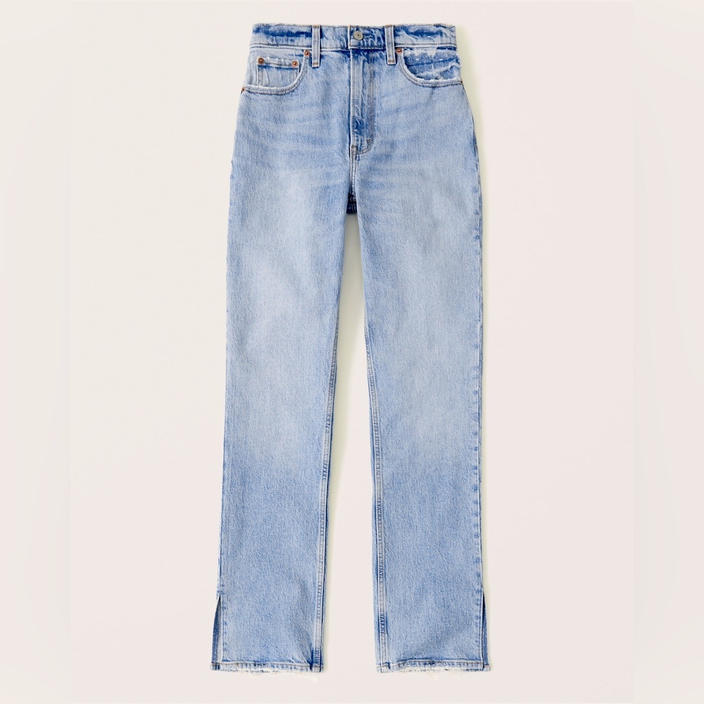 Abercrombie The 90s Straight Leg Ultra High Rise